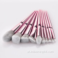 Luxo Rose Gold Cosmetic Professional Makeup Brushes Set